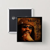 Mark Wonder 2" Square Badge Vierkante Button 5,1 Cm (Voorkant /achterkant)