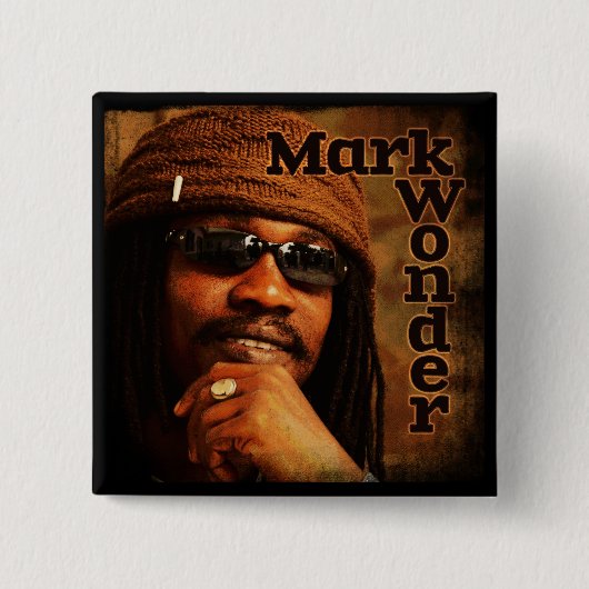 Mark Wonder 2" Square Badge Vierkante Button 5,1 Cm (Voorkant)