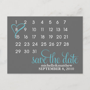 Mark Your Calendar Wedding Announding Aankondigingskaart