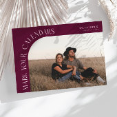 Mark Your Calendars Cranberry Curved Frame Photo Save The Date