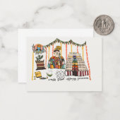 Markazhi ontworpen wenskaart notitiekaartje (Voorkant / Achterkant in situ)