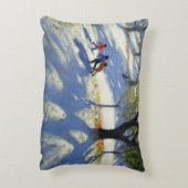 Markeaton Park vroege sneeuw Decoratief Kussen (Achterkant (Verticaal))