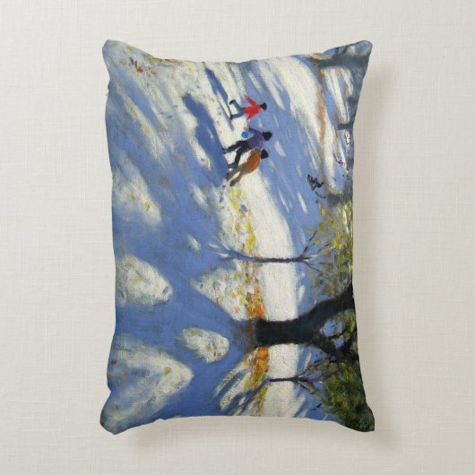 Markeaton Park vroege sneeuw Decoratief Kussen (Voorkant(Verticaal))