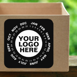 Markeer de datum - Logo Calendar Stickers Wit