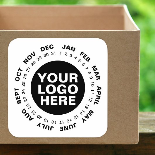 Markeer de datum - Logo Calendar Stickers Wit