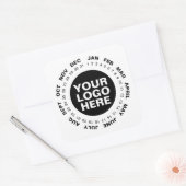 Markeer de datum - Logo Calendar Stickers Wit (Envelop)