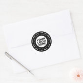 Markeer de datum - Logo Calendar Stickers Zwart (Envelop)