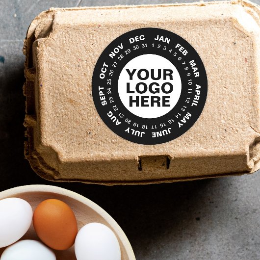 Markeer de datum - Logo Calendar Stickers Zwart