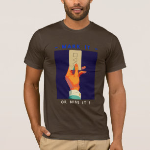 Markeer het of mis het t-shirt