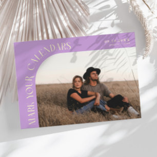 Markeer Je Agenda Wisteria Gebogen Frame Foto Save The Date