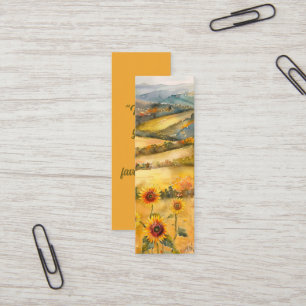 Markeer je favoriete herfstboeken - bladwijzer kaa mini visitekaartje