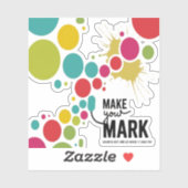 Markeer je merkkleurige stippen sticker (Vel)