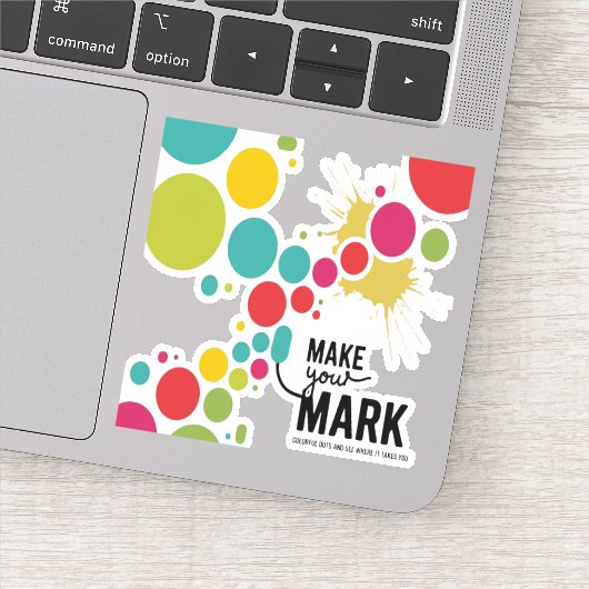 Markeer je merkkleurige stippen sticker (Detail)