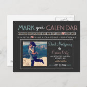 "Markeer uw agenda" Save the Date Aankondigingskaart (Voorkant / Achterkant)