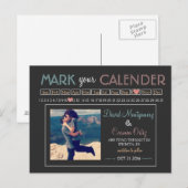 "Markeer uw agenda" Save the Date Aankondigingskaart (Voorkant / Achterkant)