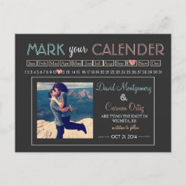 "Markeer uw agenda" Save the Date Aankondigingskaart