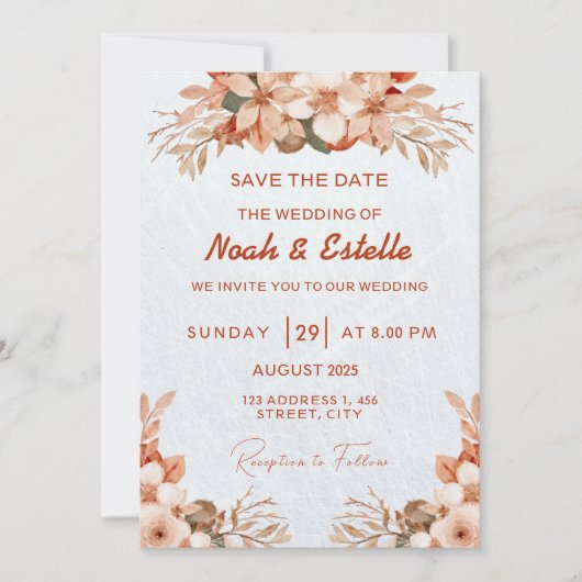 Markeer uw agenda: sla de datum op kaart (Voorkant)