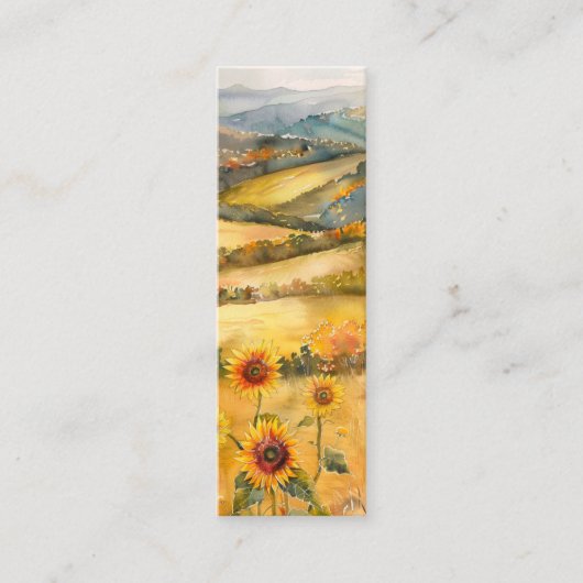 Markeer uw Herfst Favorieten - Bladwijzer Kaart Mini Visitekaartje (Voorkant)