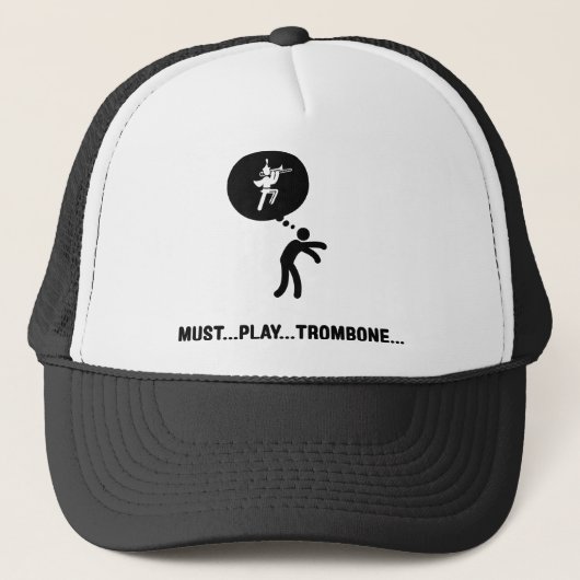 Markeerbalk - Trombone Player Trucker Pet (Voorkant)
