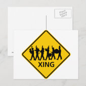 Markeerband voor wegkruising briefkaart (Voorkant / Achterkant)