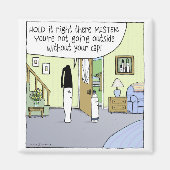 "Marker Moms" Grappige Cartoon Magneet (Voorkant)