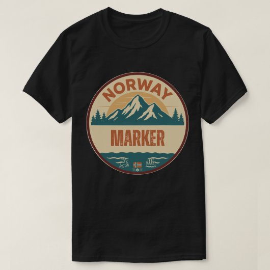Marker, Noorwegen T-shirt (Design voorkant)