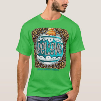 Marker X Syndrome Awareness Believe Ornament Leopa T-shirt