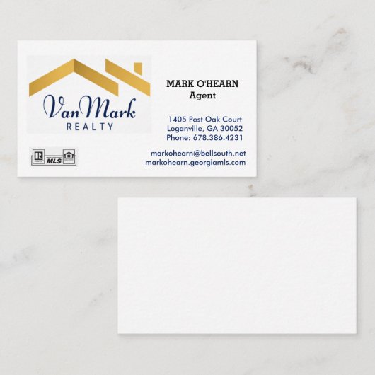 markeren visitekaartje (Voorkant / Achterkant)