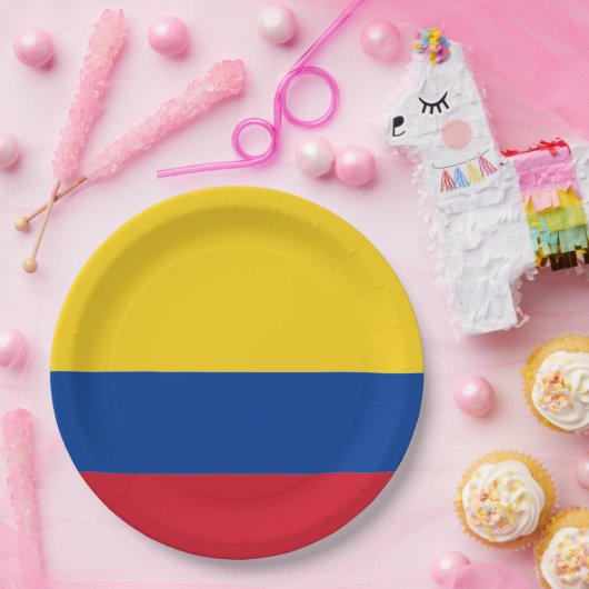 Markering: Colombia Papieren Bordje (Feest)