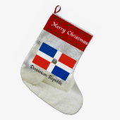 Markering Dominicaanse Republiek, aangepast ontwer Grote Kerstsok (Voorkant (Hangend))