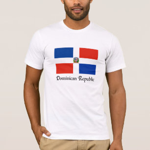 Markering Dominicaanse Republiek, aangepast ontwer T-shirt