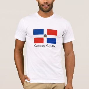 Markering Dominicaanse Republiek, aangepast ontwer T-shirt