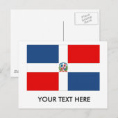 Markering Dominicaanse Republiek Briefkaart (Voorkant / Achterkant)