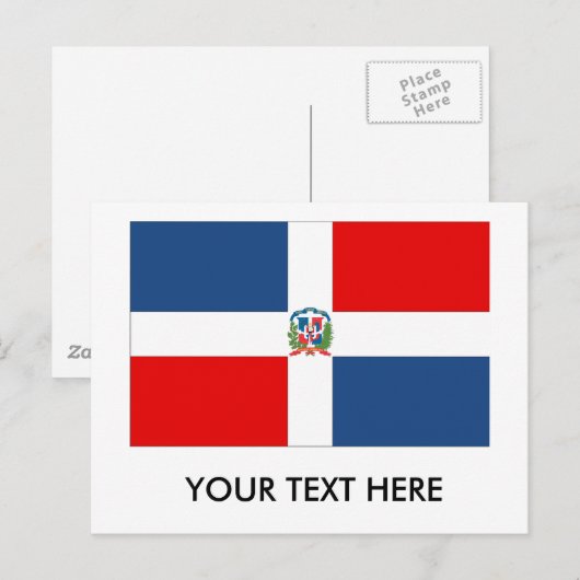 Markering Dominicaanse Republiek Briefkaart (Voorkant / Achterkant)