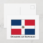 Markering Dominicaanse Republiek Briefkaart (Voorkant / Achterkant)