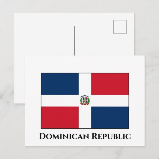 Markering Dominicaanse Republiek Briefkaart (Voorkant / Achterkant)