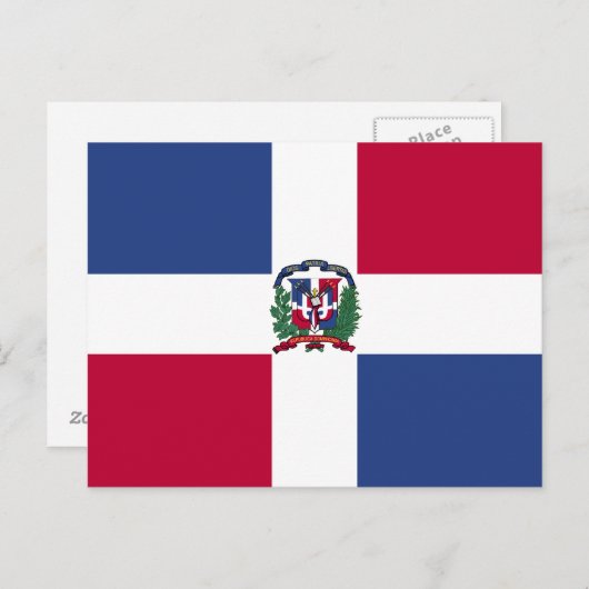 Markering Dominicaanse Republiek Briefkaart (Voorkant / Achterkant)