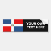 Markering Dominicaanse Republiek Bumpersticker (Voorkant)