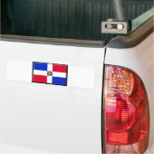 Markering Dominicaanse Republiek Bumpersticker (Op Truck)