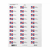 Markering Dominicaanse Republiek Etiket (Full Sheet)