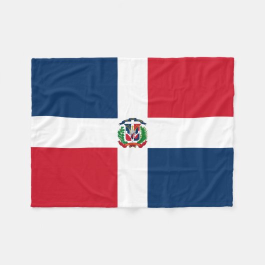 Markering Dominicaanse Republiek Fleece Deken (Voorkant (Horizontaal))