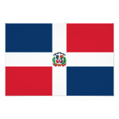 Markering Dominicaanse Republiek Foto Afdruk (Voorkant)