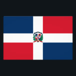 Markering Dominicaanse Republiek Foto Afdruk<br><div class="desc">Nationale vlag van de Dominicaanse Republiek De vlag van de Dominicaanse Republiek is rood en blauw van kleur, met een wit kruis. In het midden is een wapenmantel met de vlag, een lauriertak en een palmschijfje. De vlag heeft een verhouding van 2:3. U kunt het ontwerp verder personaliseren als u,...</div>