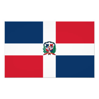 Markering Dominicaanse Republiek Foto Afdruk