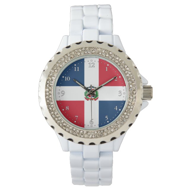 Markering Dominicaanse Republiek Horloge (Voorkant)