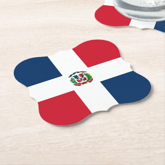 Markering Dominicaanse Republiek Kartonnen Onderzetters (Gekanteld)