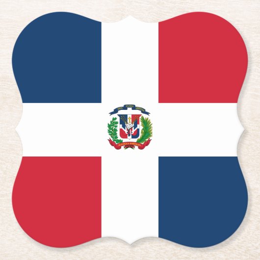 Markering Dominicaanse Republiek Kartonnen Onderzetters (Voorkant)
