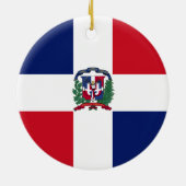 Markering Dominicaanse Republiek Keramisch Ornament (Achterkant)