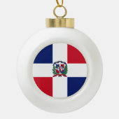 Markering Dominicaanse Republiek Keramische Bal Ornament (Voorkant)