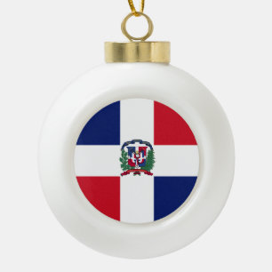 Markering Dominicaanse Republiek Keramische Bal Ornament